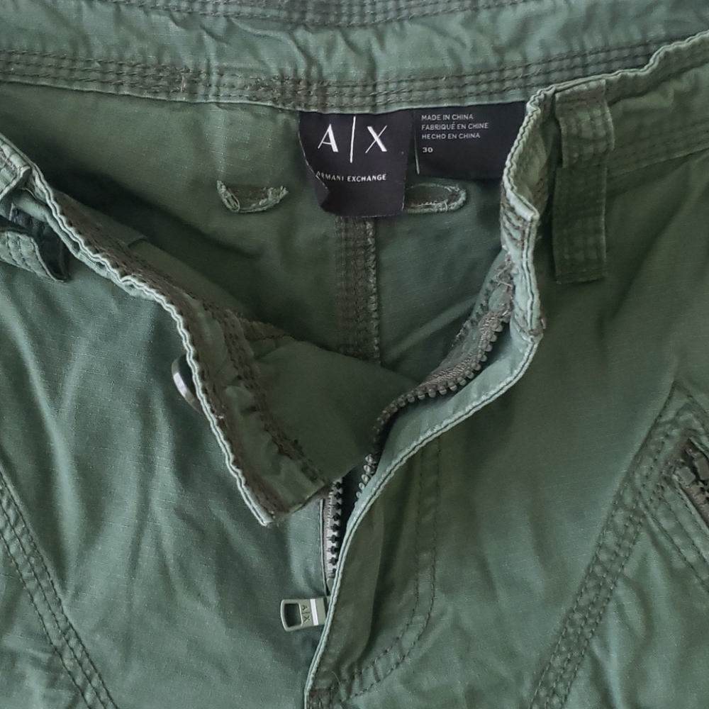 ARMANI EXCHANGE MENS MILITARY SHORTS!